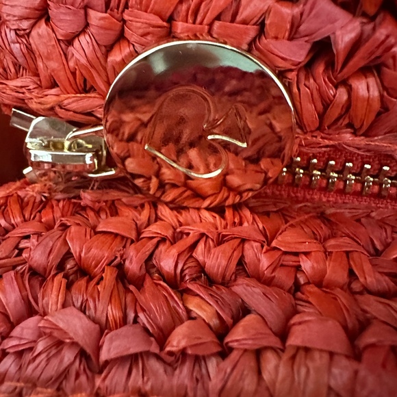 Kate Spade New York x Target Red Raffia Bow Tote Bag NWT - Picture 10 of 11